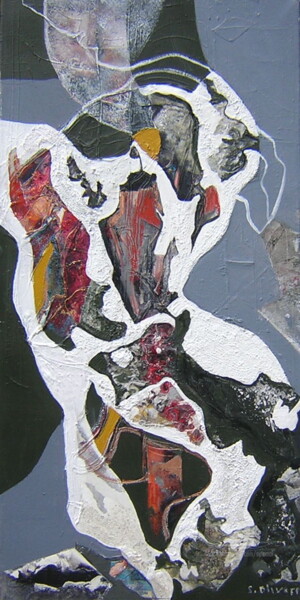 Painting titled "Dame nature" by Sylvie Oliveri, Original Artwork, Acrylic