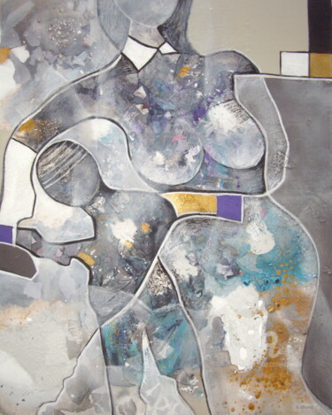Malarstwo zatytułowany „L'apprentissage” autorstwa Sylvie Oliveri, Oryginalna praca, Akryl