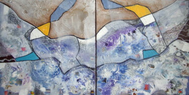Peinture intitulée "La nageuse" par Sylvie Oliveri, Œuvre d'art originale, Acrylique