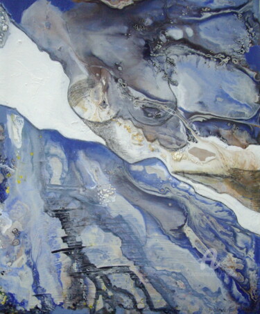 Peinture intitulée "Au dessus de sa mon…" par Sylvie Oliveri, Œuvre d'art originale, Acrylique