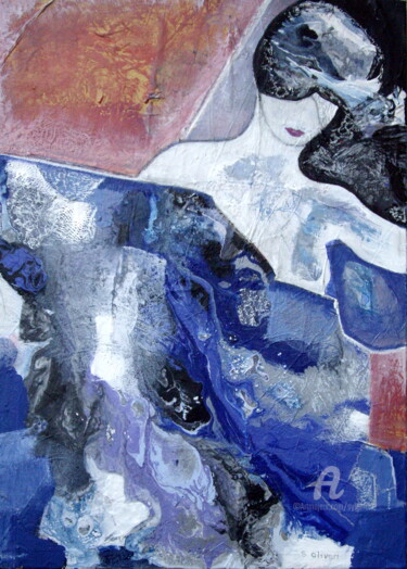 Malerei mit dem Titel "Dans la parure de s…" von Sylvie Oliveri, Original-Kunstwerk, Acryl