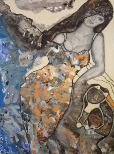 Painting titled "Dolce vita" by Sylvie Oliveri, Original Artwork, Acrylic