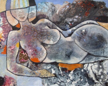 Peinture intitulée "Femme" par Sylvie Oliveri, Œuvre d'art originale, Acrylique