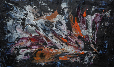 Peinture intitulée "L'envol abstrait 3" par Sylen, Œuvre d'art originale, Encaustique