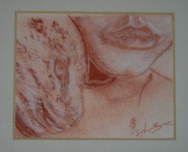 Dessin intitulée "Tendresse féline" par Sylia Tenvelert, Œuvre d'art originale, Autre