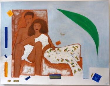 Картина под названием "La mémoire et la me…" - Sylvain Zabeth, Подлинное произведение искусства, Акрил