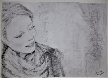 Dessin intitulée "Line, femme de Norv…" par Sylvain Zabeth, Œuvre d'art originale, Crayon