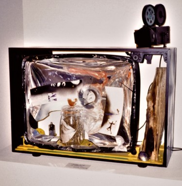 Escultura titulada "Vertige, vestige à…" por Sylvain Zabeth, Obra de arte original, Madera