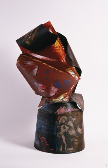 Sculpture titled "'L'élévations de Ma…" by Sylvain Zabeth, Original Artwork, Cardboard