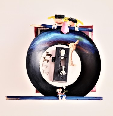 Escultura titulada "'révélation comique…" por Sylvain Zabeth, Obra de arte original, Acero inoxidable