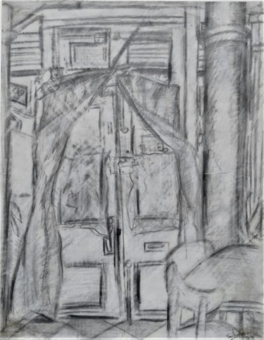 Drawing titled "'New York city. 145…" by Sylvain Zabeth, Original Artwork, Pencil