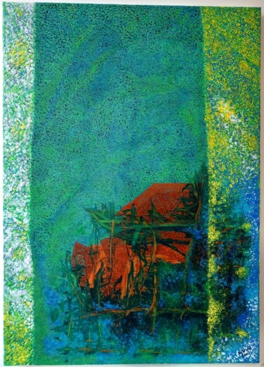 Painting titled "Taling chan. Bangko…" by Sylvain Zabeth, Original Artwork, Acrylic