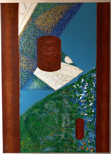 Malerei mit dem Titel "Terres rares" von Sylvain Zabeth, Original-Kunstwerk, Acryl