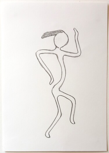 Drawing titled "Croquis N°4 sur pap…" by Sylvain Zabeth, Original Artwork, Pencil