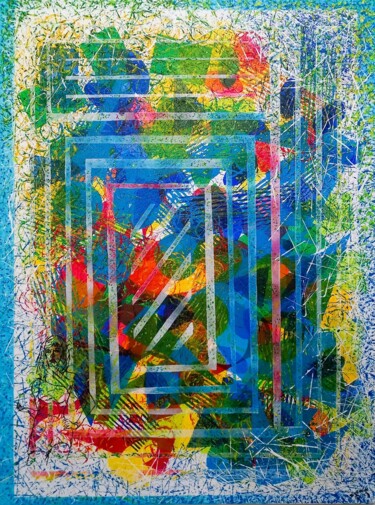 Ζωγραφική με τίτλο "‘Blondie’ CBGB. Man…" από Sylvain Zabeth, Αυθεντικά έργα τέχνης, Ακρυλικό
