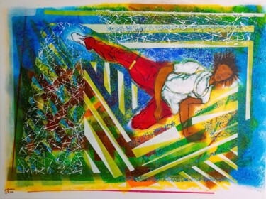 Painting titled "Hip Hop. ‘The Roxy…" by Sylvain Zabeth, Original Artwork, Acrylic