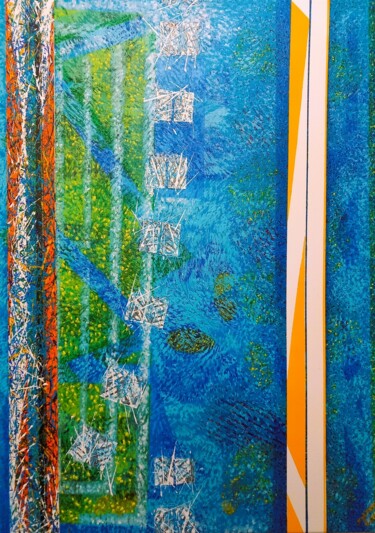 Pintura intitulada "Lost Highway" por Sylvain Zabeth, Obras de arte originais, Acrílico