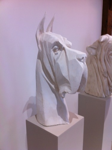 Sculpture titled "Canin" by Sylvain Bossut, Original Artwork