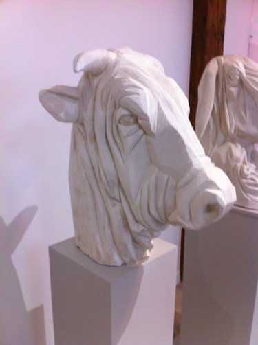 Sculpture titled "Bovin" by Sylvain Bossut, Original Artwork