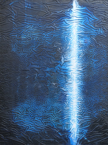 Картина под названием "La tectonique des r…" - Sylvain Clercant, Подлинное произведение искусства, Акрил Установлен на Дерев…