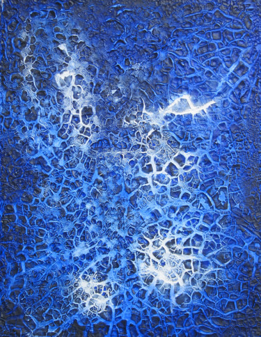 Orage d'une nuit d'été Peinture intitulée "Orage d'une nuit d'…" par Sylvain Clercant, Œuvre d'art originale, Acrylique