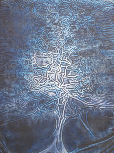 Картина под названием "Arborescence" - Sylvain Clercant, Подлинное произведение искусства, Акрил Установлен на Деревянная ра…