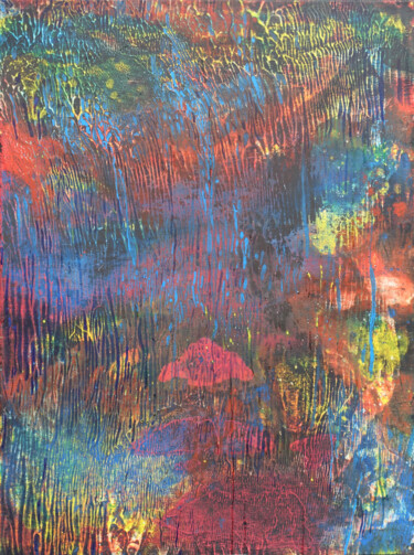 Jungle Peinture intitulée "Jungle" par Sylvain Clercant, Œuvre d'art originale, Acrylique