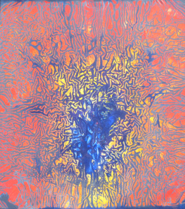Картина под названием "Source" - Sylvain Clercant, Подлинное произведение искусства, Акрил Установлен на Деревянная рама для…