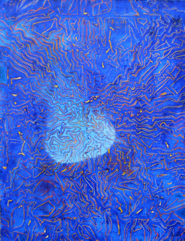 Peinture intitulée "Effervescence" par Sylvain Clercant, Œuvre d'art originale, Acrylique Monté sur Châssis en bois
