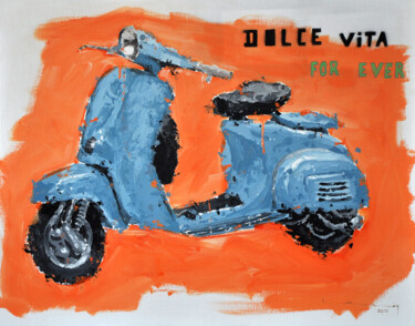 Peinture intitulée "Dolce vita" par Sylvain Lang, Œuvre d'art originale, Acrylique