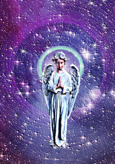 Digital Arts titled "Angel Blessings" by Sylvain Louis D'Hornoy, Original Artwork