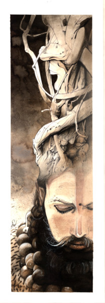 Disegno intitolato "siddhartha" da Sylvain Puech, Opera d'arte originale, Altro
