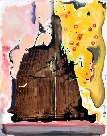 제목이 "Le Fantôme"인 미술작품 Sylvain Thieurmel로, 원작, 기름 나무 들것 프레임에 장착됨
