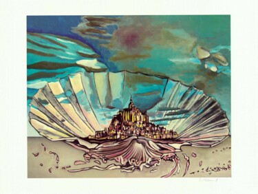 Εκτυπώσεις & Χαρακτικά με τίτλο "La Coquille 1" από Sylvain Thieurmel, Αυθεντικά έργα τέχνης, Μελάνι