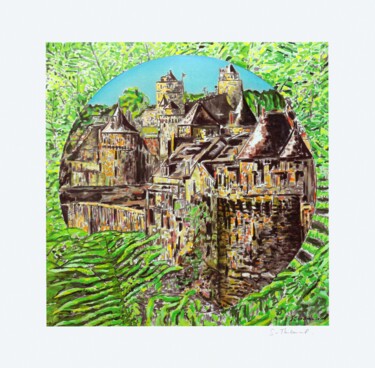 Obrazy i ryciny zatytułowany „Château de Fougères…” autorstwa Sylvain Thieurmel, Oryginalna praca, Atrament