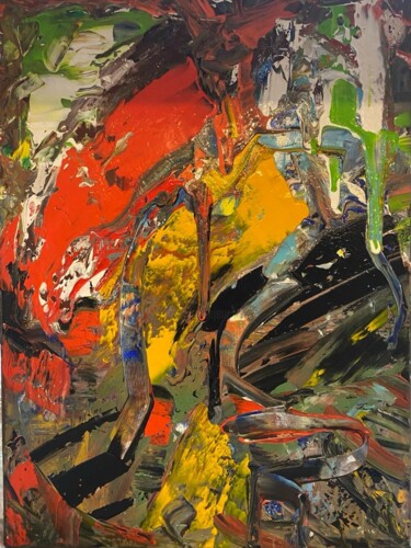 제목이 "Été"인 미술작품 Sylvaine Lebreton로, 원작, 아크릴 나무 들것 프레임에 장착됨