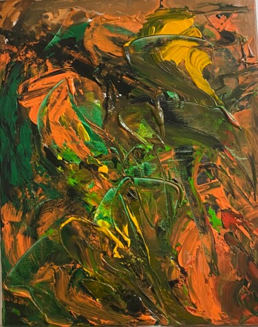 Painting titled "Tropical" by Sylvaine Lebreton, Original Artwork, Acrylic