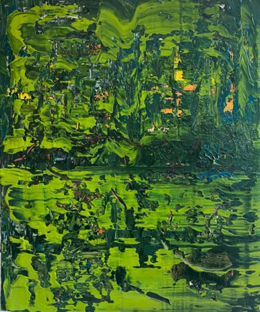 Painting titled "Jungle" by Sylvaine Lebreton, Original Artwork, Acrylic