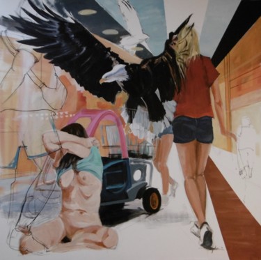 Peinture intitulée "Sans titre 1" par Sylvain Thevenon, Œuvre d'art originale, Acrylique