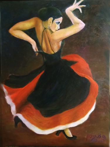 Painting titled "Сarmen" by Sylva Zalmanson, Original Artwork, Oil