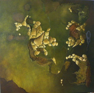 Peinture intitulée "La faiseuse d'étoil…" par Sylviane Lacroze, Œuvre d'art originale, Huile