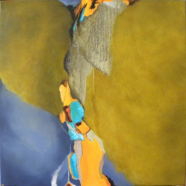 Картина под названием "La pourvoyeuse de l…" - Sylviane Lacroze, Подлинное произведение искусства, Масло