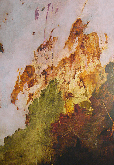 Pittura intitolato "Automne" da Sylviane Lacroze, Opera d'arte originale, Olio Montato su Altro pannello rigido