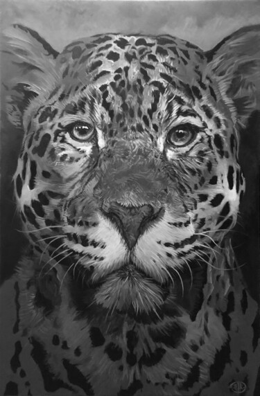 Pittura intitolato "Jaguar" da Sylvère Dusong, Opera d'arte originale, Acrilico