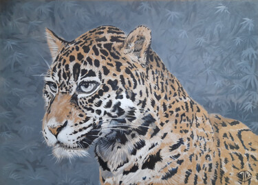 Peinture intitulée "Jaguar #4" par Sylvère Dusong, Œuvre d'art originale, Acrylique