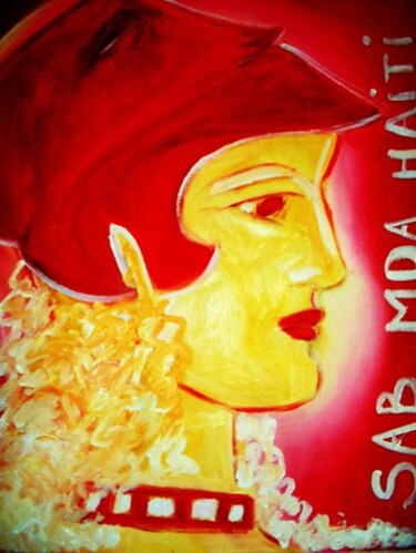 Pittura intitolato "Athena  SAB MDA HAI…" da Sylvia Adjabroux, Opera d'arte originale, Olio