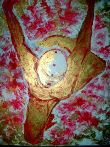 Painting titled "Ich" by Sylvia Adjabroux, Original Artwork, Oil