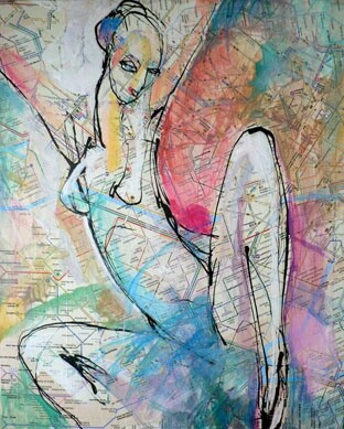 Pittura intitolato "Libre" da Sylvia Baldeva, Opera d'arte originale, Acrilico