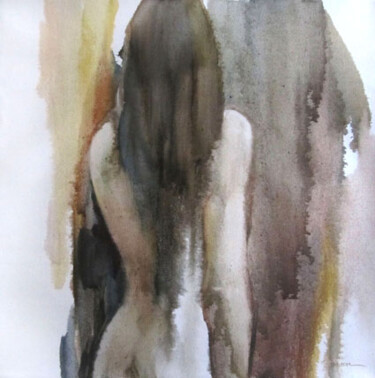 Картина под названием "De dos" - Sylvia Baldeva, Подлинное произведение искусства, Масло Установлен на Деревянная рама для н…