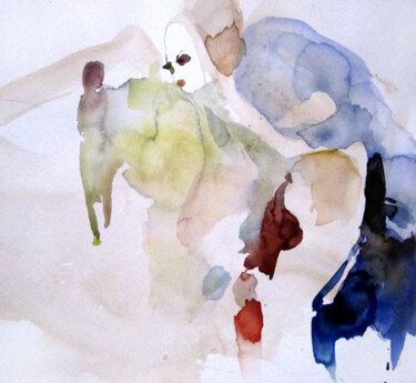 Peinture intitulée "Observer" par Sylvia Baldeva, Œuvre d'art originale, Aquarelle